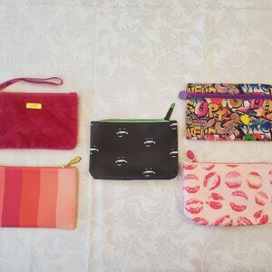 Lot of 5 Vintage Ipsy Cosmetic Bags